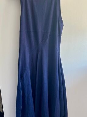 Free People Navy Blue Sleeveless Midi Dress